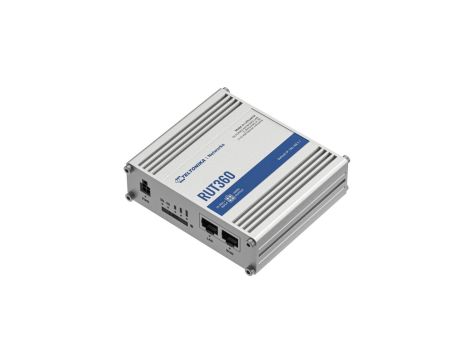 Przemysłowy Router LTE Cat.6, 1x LAN, 1x WAN 100Mb/s WiFi 2,4GHz, RUT360 000000 Teltonika RUT360
