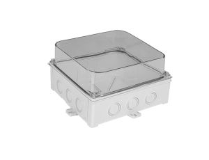 Obudowa hermetyczna 188x108x188 mm, bezhalogenowa, samogasnąca, UV, IP67, UL94 V2, SOH 180x180, szara 36434202