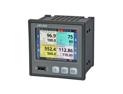 Czterokanałowy regulator uniwersalny AR654/S1/P/P/P/P/IP30