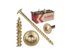 Wkręty ciesielskie z łbem podkładkowym i gniazdem WKCP TX 6,0x140 100szt