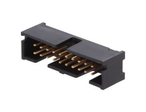 Gniazdo IDC męskie 20-pin proste THT złocony 2,54mm czarny 5103308-5