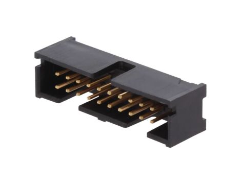 Gniazdo IDC męskie 20-pin proste THT złocony 2,54mm czarny 5103308-5