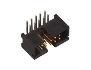Gniazdo IDC męskie 10-pin kątowe 90 THT złocony 2,54mm 5103310-1