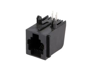 Gniazdo RJ11 4-pin Kat 3 ekranowane,z blokadą panel stop 5520250-2