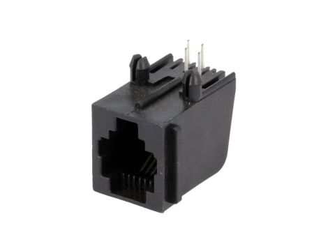 Gniazdo RJ11 4-pin Kat 3 ekranowane,z blokadą panel stop 5520250-2