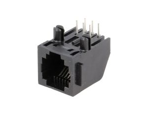 Gniazdo RJ12 6-pin Kat 3 Układ 6p6c na PCB THT 12,7mm 5555163-1