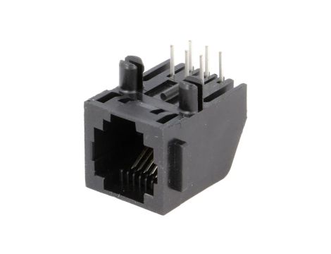 Gniazdo RJ12 6-pin Kat 3 Układ 6p6c na PCB THT 12,7mm 5555163-1
