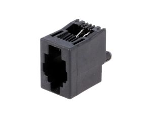 Gniazdo RJ9 4-PIN Układ 4p4c THT proste 16,51mm 5558872-1