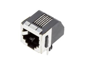 Gniazdo RJ12 6-pin Kat 3 ekranowane,niskoprofilowe na PCB 5555140-1