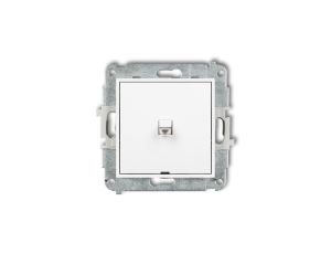 MINI Mechanizm łącznika jednobiegunowego w stylu amerykańskim biały mat 25MWPUS-1