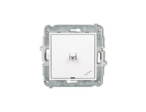 MINI Mechanizm łącznika schodowego w stylu amerykańskim biały mat 25MWPUS-3