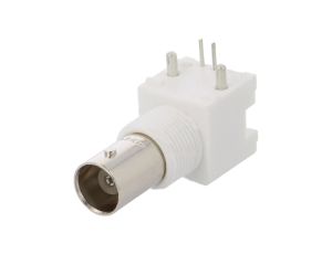 Gniazdo BNC żeńskie kątowe 90 50 Ohm THT na panel cynowany 5227161-1