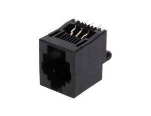 Gniazdo RJ12 6-pin Układ 6p6c THT proste 16,51mm 5520425-3