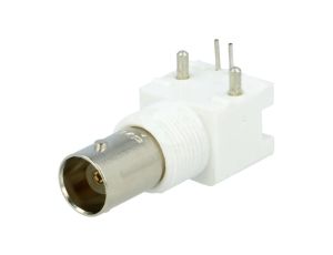 Gniazdo BNC żeńskie kątowe 90 50 Ohm THT na panel złocony 5227161-7