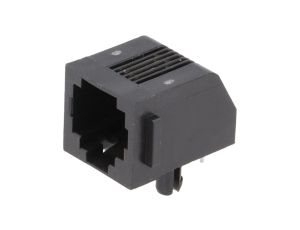Gniazdo RJ11 4-pin Kat 3 ekranowane,niskoprofilowe na PCB 5555163-2