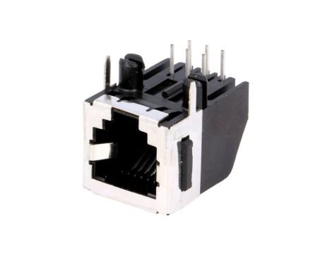 Gniazdo RJ12 6-pin Kat 3 ekranowane,z blokadą panel stop 5555154-1