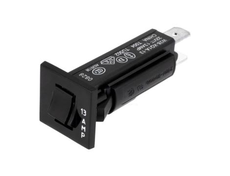 Wyłącznik nadprądowy 250VAC 32VDC 13A SPST-NC na panel 2-1393246-6