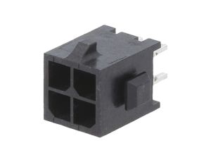 Gniazdo przewód-płytka męskie Micro MATE-N-LOK 3mm 4-pin THT 3-794630-4