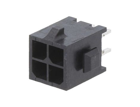 Gniazdo przewód-płytka męskie Micro MATE-N-LOK 3mm 4-pin THT 3-794630-4