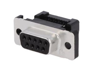 D-Sub 9-pin wtyk żeńskie na taśmę IDC rozmiar 1 (DE) 1658612-4