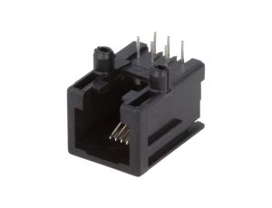 Gniazdo RJ12 6-pin niskoprofilowe Układ 6p6c na PCB THT 215876-1