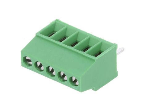 Listwa zaciskowa do druku kątowe 90 2,54mm tory 5 na PCB 282834-5