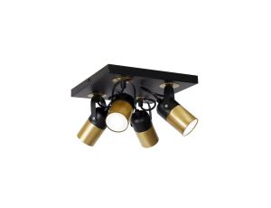 Lampa sufitowa WILSON BLACK 4xGU10 MLP4853 Milagro