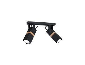 Lampa sufitowa VIDAR BLACK 2xGU10 MLP5401 Milagro