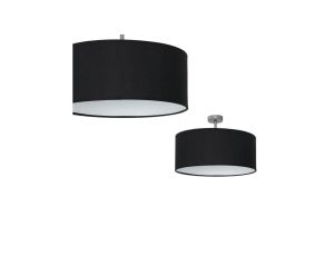 Lampa podsufitowa CASINO BLACK/CHROME 1xE27 ML6379 Milagro