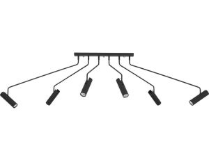 LAMPA SUFITOWA EYE SUPER BLACK 6505 Nowodvorski