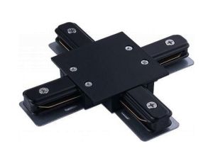 ŁĄCZNIK KRZYżOWY WPUSZCZANY CZARNY PROFILE RECESSED X-CONNECTOR BLACK 8837 Nowodvorski