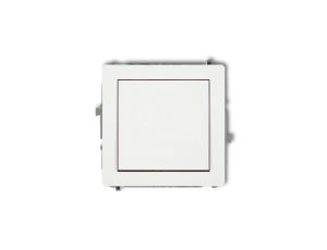 DECO Mechanizm łącznika schodowego (jeden klawisz bez piktogramu), biały mat 25DWP-3.1