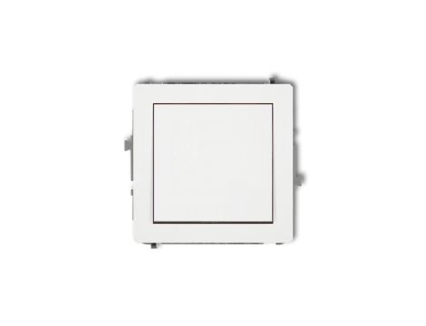 DECO Mechanizm łącznika schodowego (jeden klawisz bez piktogramu), biały mat 25DWP-3.1