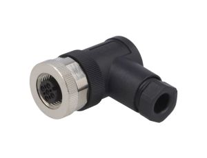 Wtyk M12 3-pin żeńskie kod A-DeviceNet CANopen na przewód T4112001031-000