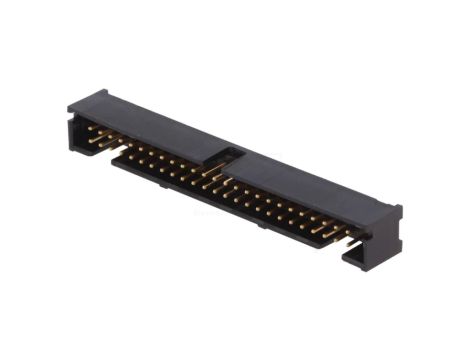 Gniazdo IDC męskie 50-pin proste THT złocony 2,54mm czarny 1-5103308-0