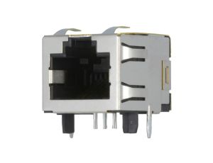Gniazdo RJ45 8-pin Kat 5 ekranowane Układ 8p8c na PCB THT 1-406541-1