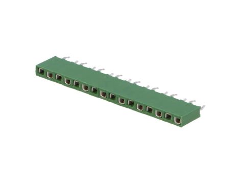 Gniazdo kołkowe HV-100 żeńskie 16-pin proste 2,54mm THT 1x16 1-215297-6