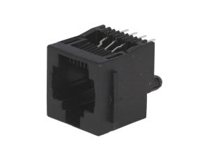 Gniazdo RJ45 8-PIN z blokadą panel stop Układ 8p8c THT RJ45GP-AMP