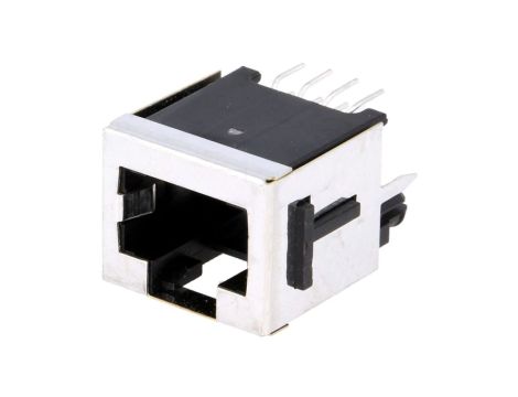 Gniazdo RJ45 8-pin z blokadą panel stop Układ 8p8c THT 100616-1