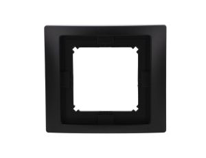 Simon Basic Ramka 1-krotna Neos do wersji bryzgoszczelnej IP44 z uszczelką czarny BMRC1B/49