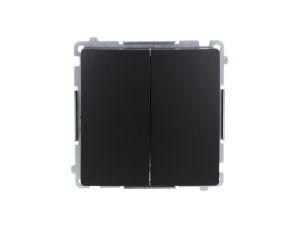 Simon Basic Łącznik świecznikowy z podświetleniem LED (moduł) 10AX, 250V, szybkozłącza, czarny BMW5L.01/49