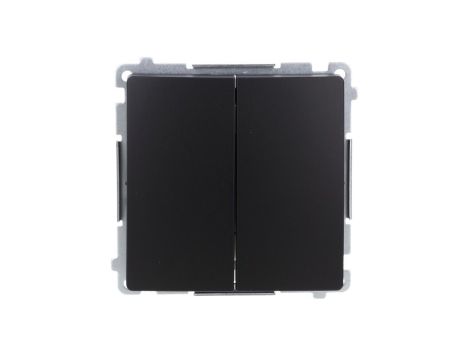 Simon Basic Łącznik świecznikowy z podświetleniem LED (moduł) 10AX, 250V, szybkozłącza, czarny BMW5L.01/49