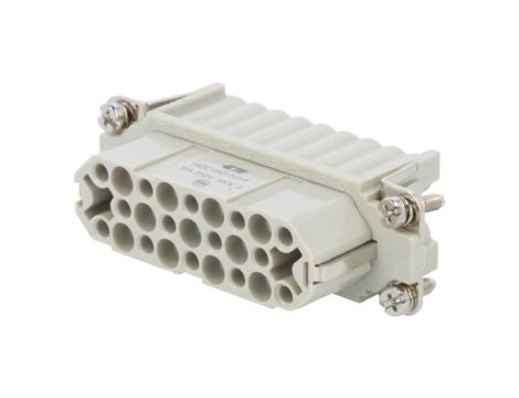 Złącze HDC żeńskie HD 25-pin 25+PE rozmiar 5 bez styków 10A HD-025-F