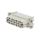 Złącze HDC żeńskie HD 25-pin 25+PE rozmiar 5 bez styków 10A HD-025-F