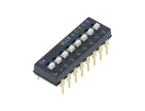 Przełącznik DIP-SWITCH ON-OFF 0,1A 24VDC Poz 2 THT 1825057-7
