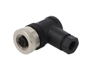 Wtyk M12 4-pin żeńskie kod A-DeviceNet CANopen na przewód T4112001041-000