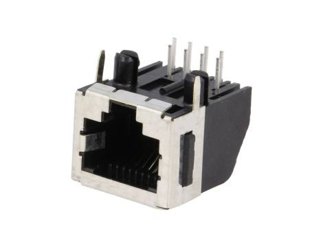 Gniazdo RJ45 8-pin Kat 3 ekranowane,niskoprofilowe na PCB 5555141-1