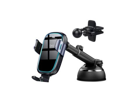 Ładowarka bezprzewodowa/indukcyjna Qi Maclean, uchwyt samochodowy, 5W/7.5W/10W/15W, automatyczna MCE129