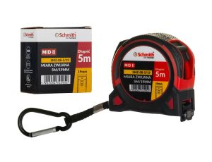 Miara zwijana metrówka metalowa 5m 19mm premium Schmith