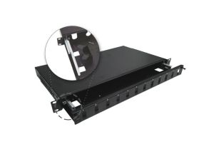 Przełącznica światłowodowa teleskopowa 12xSC duplex 19 1U, wysuwalna FOP-1U-12SCD-C-P